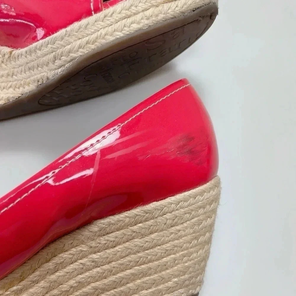 Franco Sarto Size Cheria Red Patent Espadrille